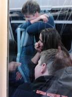 Gesprächsrunde im Zug