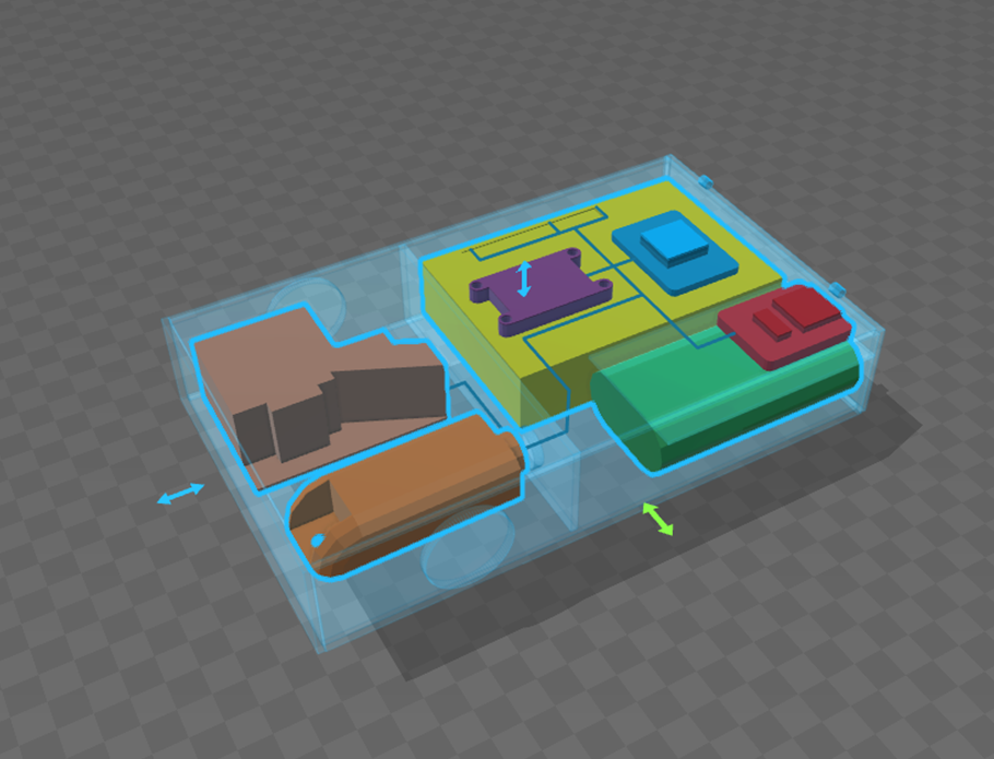 Aufbau BikeSat 3D innen